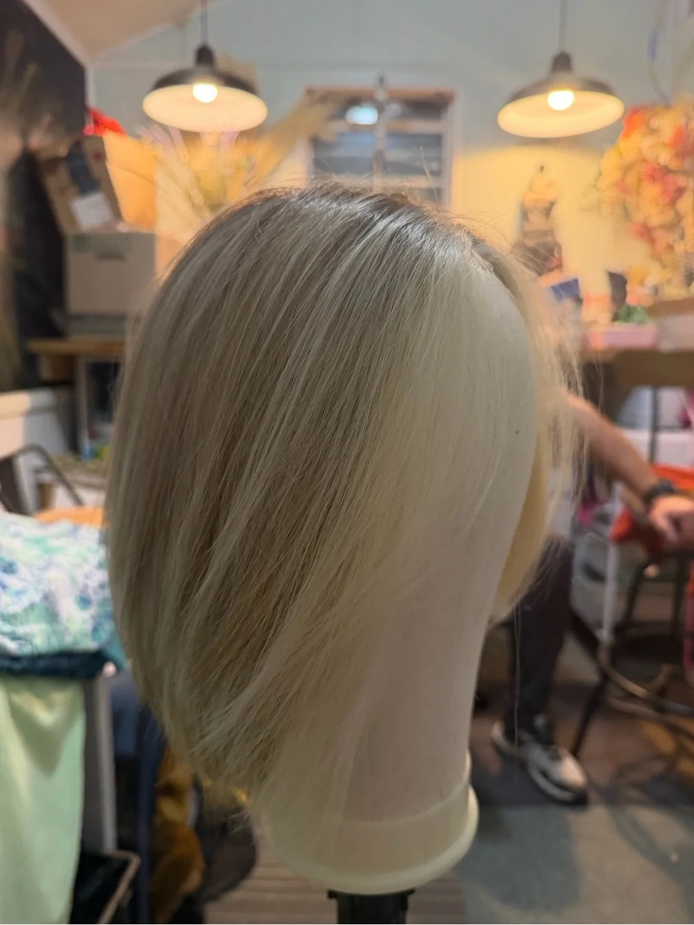 Premium Light Blonde Straight Lace Front Wig - Sleek Everyday Style